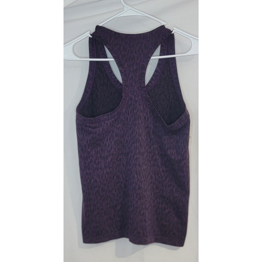 Athleta Momentum Womens XS racer back Tank Purple Black Yoga Gym Longer Style - Picture 7 of 10